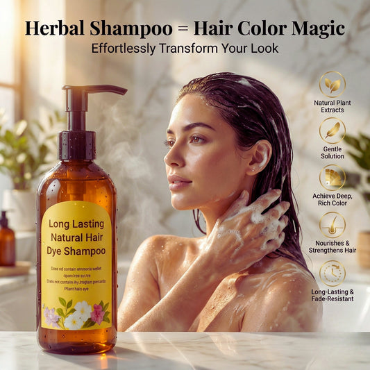 Instant Grey Hair Coverage Long Lasting Natural Hair Dye Shampoo – Buy 1 Get 1 Free